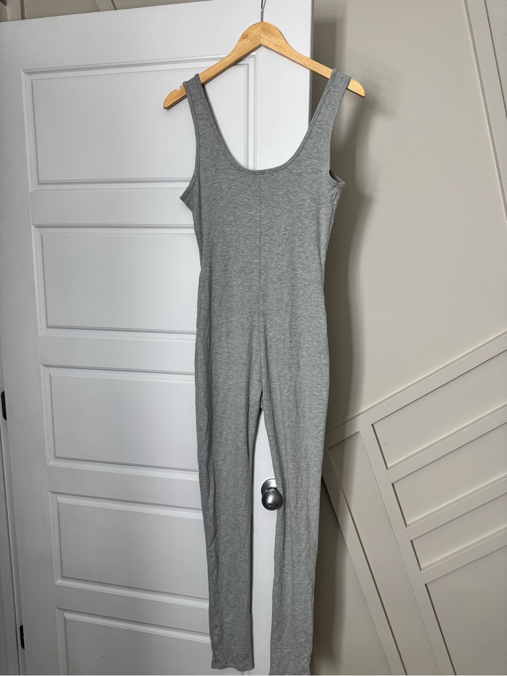 Fashion Nova Grey Sleeveless Scoop-Neck Jumpsuit - Picture 2 of 2